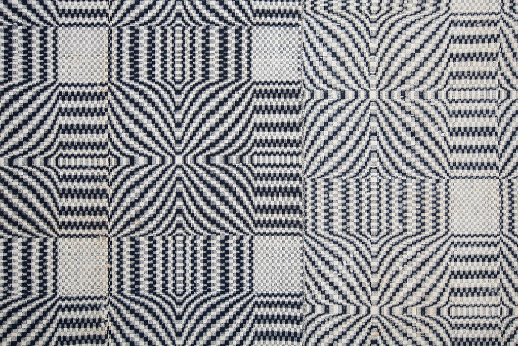 Early Overshot Coverlet - SHARKTOOTH Antique and Vintage Textiles