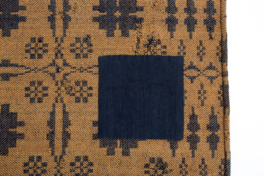 Early Wool Coverlet - SHARKTOOTH Antique and Vintage Textiles