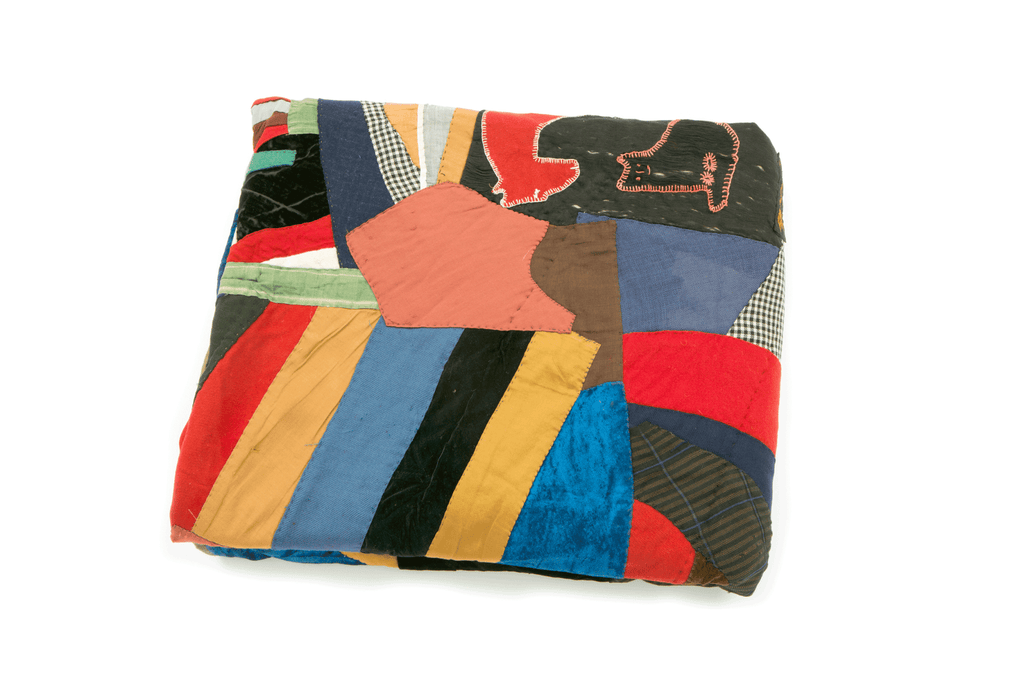 Edwardian Crazy Quilt - SHARKTOOTH Antique and Vintage Textiles