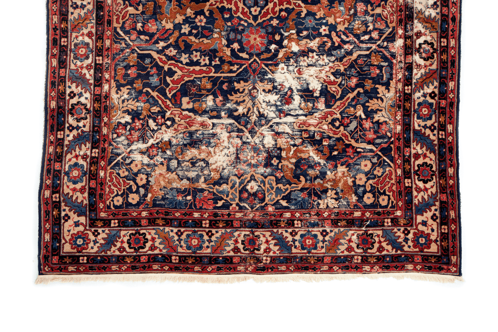 European Arts and Crafts Era 8’9” x 12’ - SHARKTOOTH Antique and Vintage Textiles