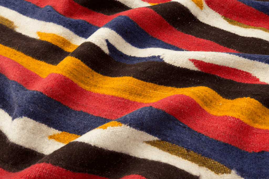 Guatemalan Wool Blanket - SHARKTOOTH Antique and Vintage Textiles