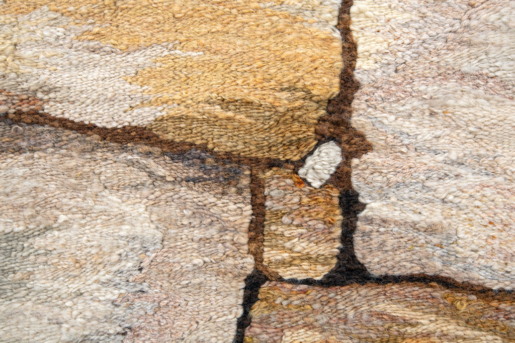 Handwoven Stone Wall Tapestry 3'6" x 4'3" - SHARKTOOTH Antique and Vintage Textiles