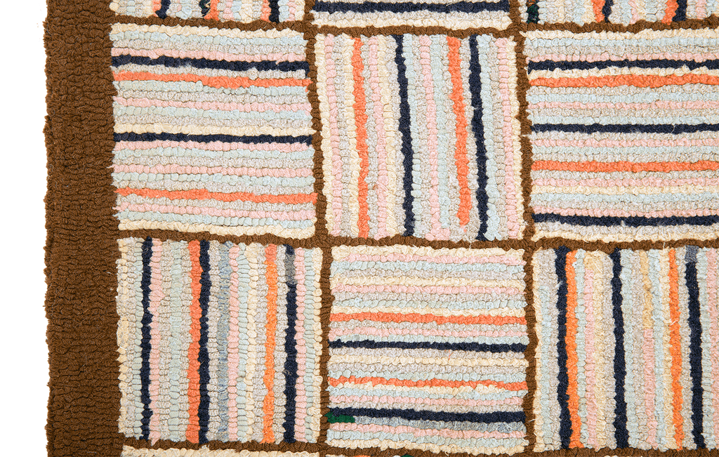 Hooked Rag Runner - SHARKTOOTH Antique and Vintage Textiles