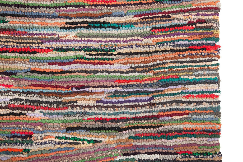 Hooked Rag Runner - SHARKTOOTH Antique and Vintage Textiles