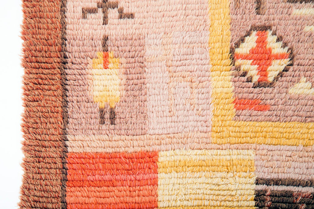 Impi Sotavalta Rug 4’2” x 5’4” - SHARKTOOTH Antique and Vintage Textiles