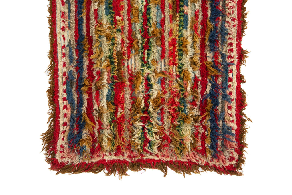 Knitted Shag Rug 1'6" x 2'10" - SHARKTOOTH Antique and Vintage Textiles