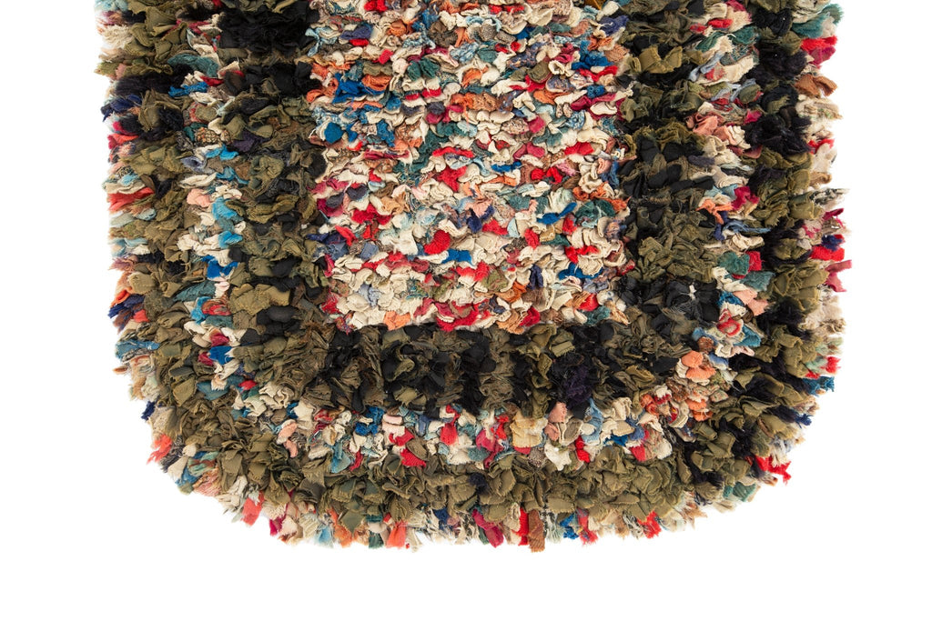 Looped Shaker Mat 1'7" x 2'4" - SHARKTOOTH Antique and Vintage Textiles