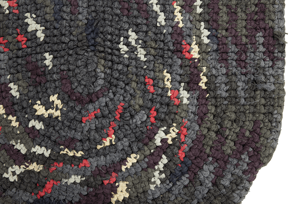 Mennonite Braided Mat - SHARKTOOTH Antique and Vintage Textiles