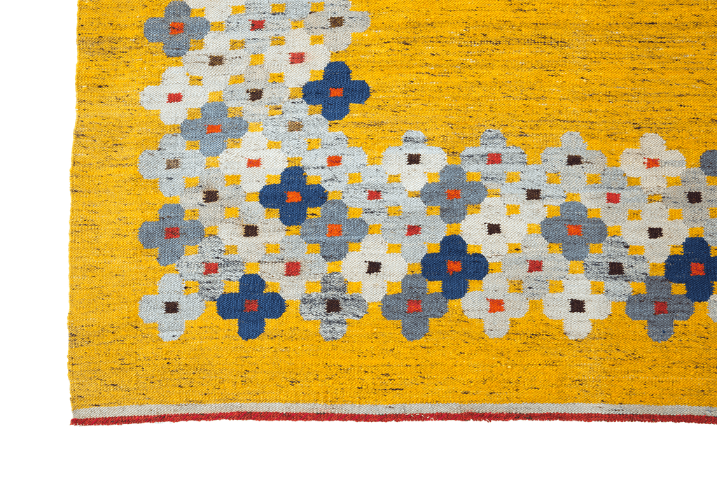 Midcentury Swedish - SHARKTOOTH Antique and Vintage Textiles