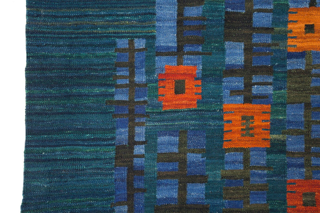 Midcentury Swedish - SHARKTOOTH Antique and Vintage Textiles