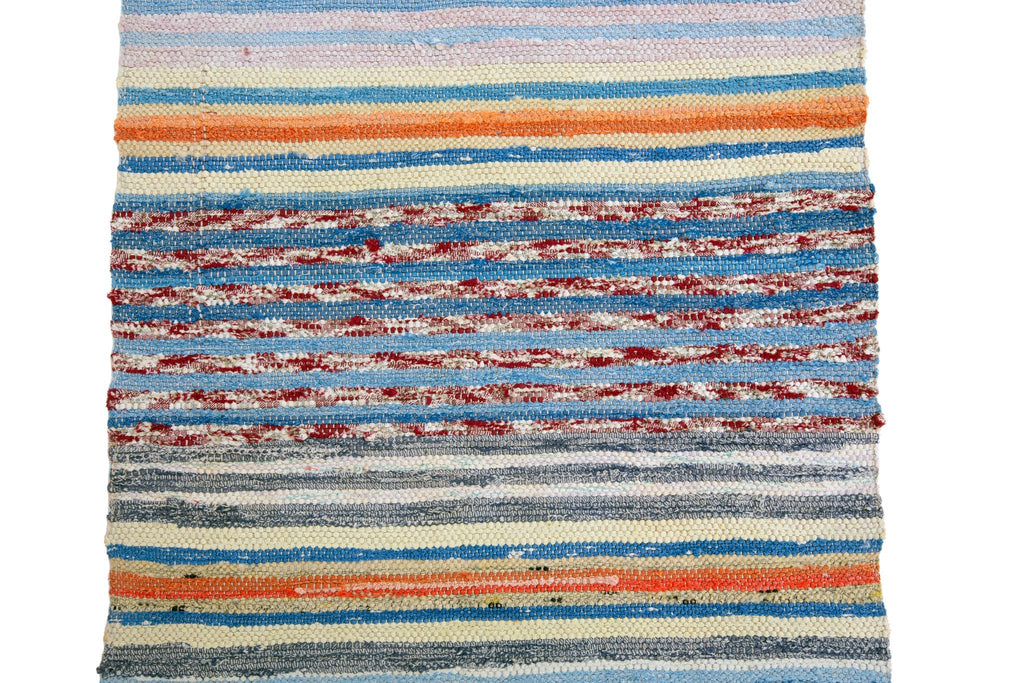 Midcentury Swedish Runner 1'6" x 7'10" - SHARKTOOTH Antique and Vintage Textiles