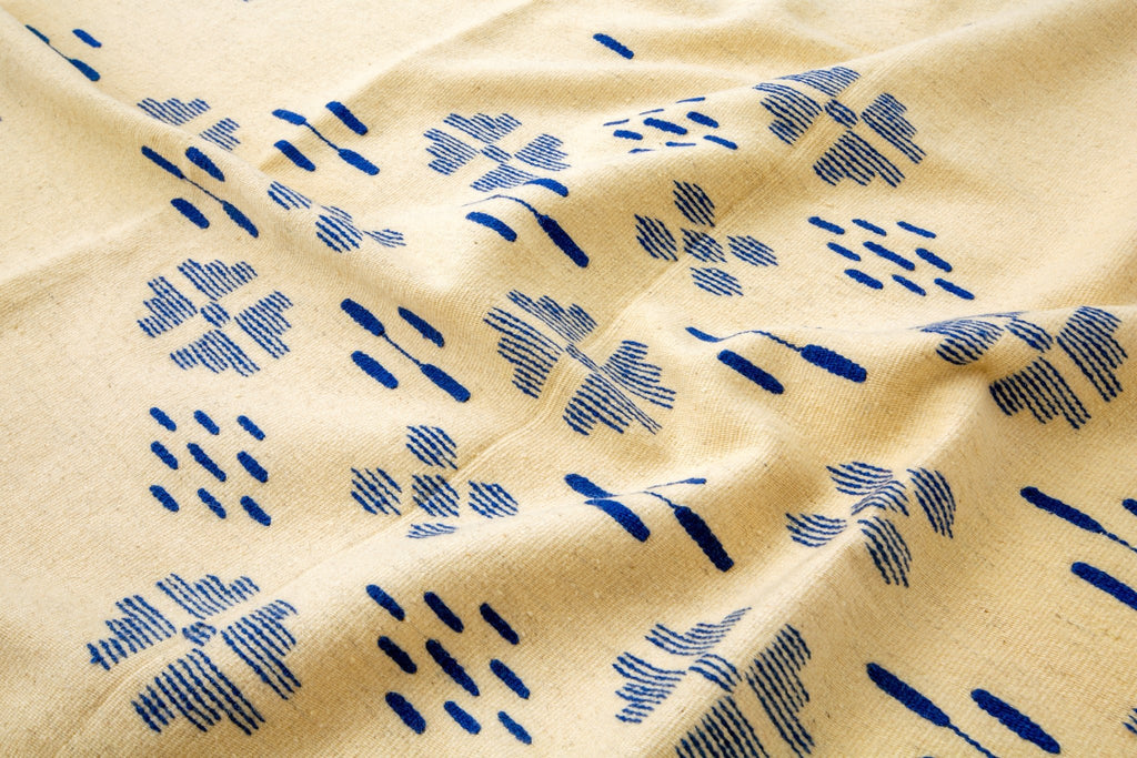 New Mexican Puebla Blanket - SHARKTOOTH Antique and Vintage Textiles