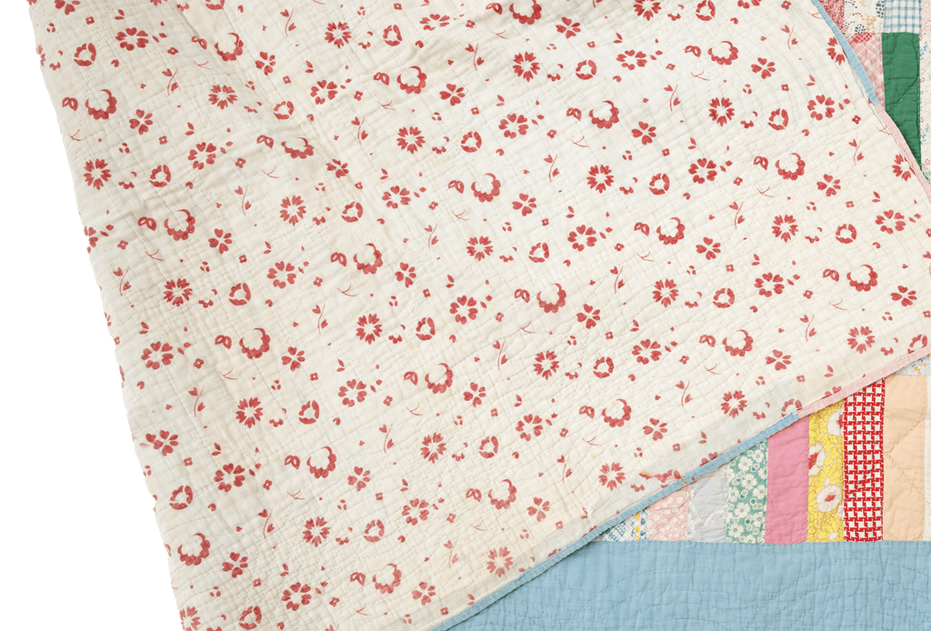 Ohio Amish Child's Quilt - SHARKTOOTH Antique and Vintage Textiles