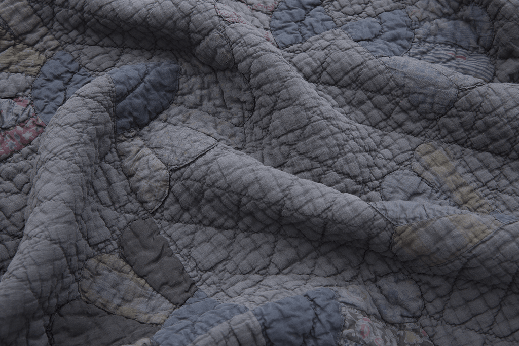 Overdyed Grandmother's Fan Quilt - SHARKTOOTH Antique and Vintage Textiles