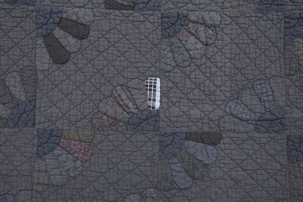 Overdyed Grandmother's Fan Quilt - SHARKTOOTH Antique and Vintage Textiles