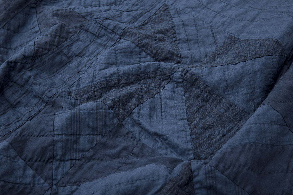 Overdyed Pinwheel Quilt - SHARKTOOTH Antique and Vintage Textiles