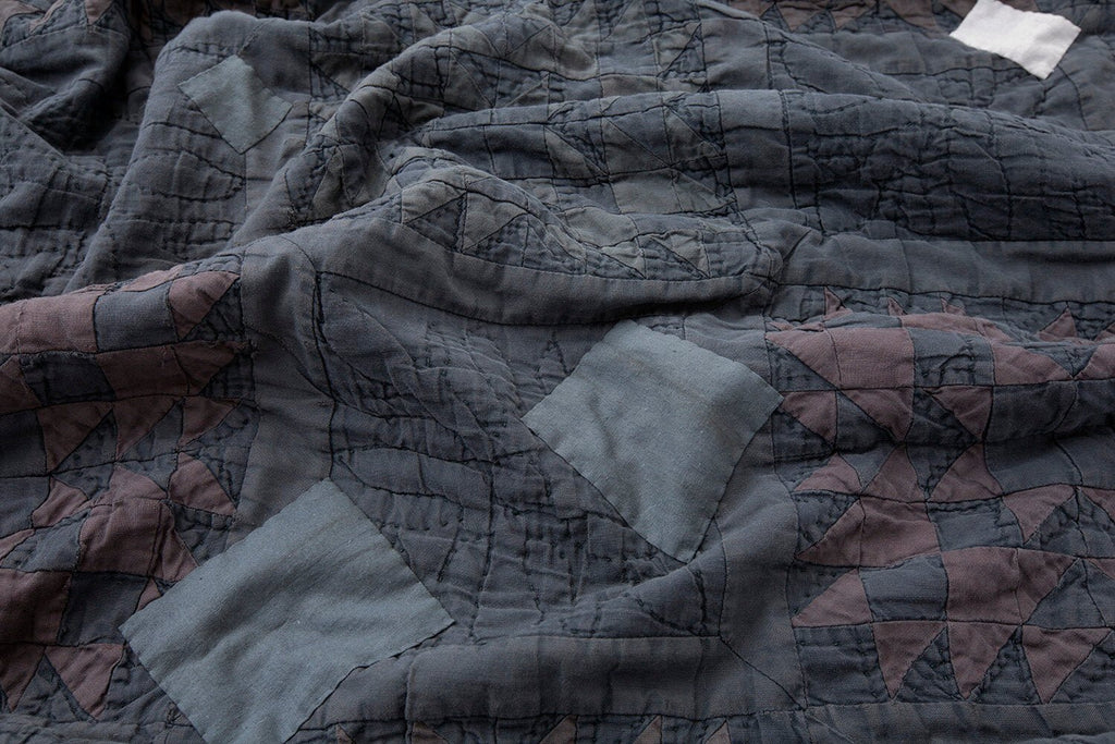 Overdyed Vintage Quilt - SHARKTOOTH Antique and Vintage Textiles