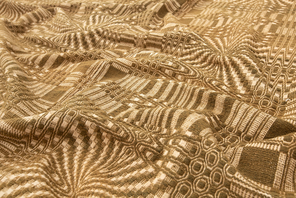 Overshot Coverlet - SHARKTOOTH Antique and Vintage Textiles