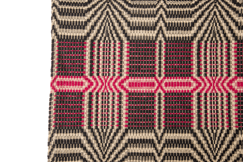 Overshot Table Runner - SHARKTOOTH Antique and Vintage Textiles