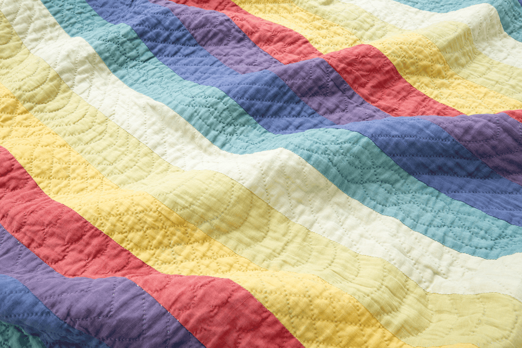 Rainbow Bar Quilt - SHARKTOOTH Antique and Vintage Textiles