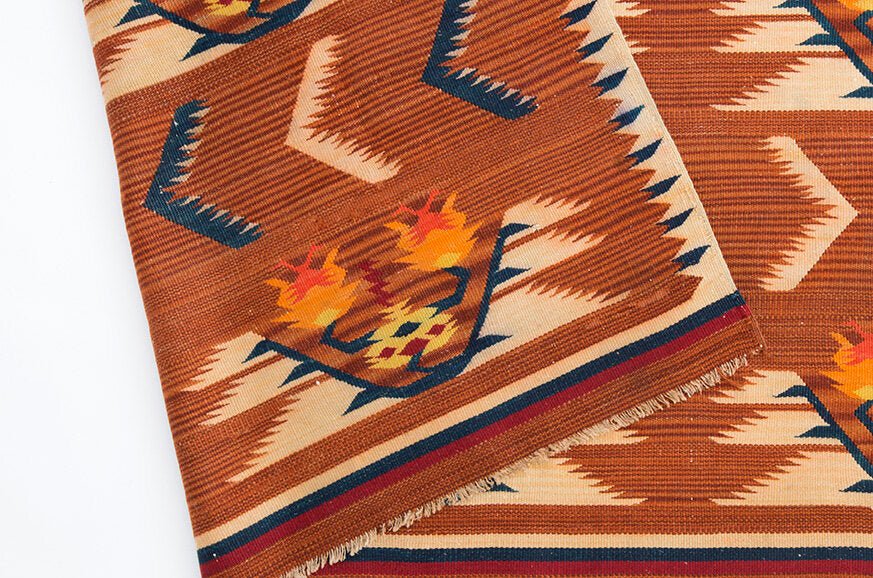 Rare Macedonian Folk Kilim - SHARKTOOTH Antique and Vintage Textiles