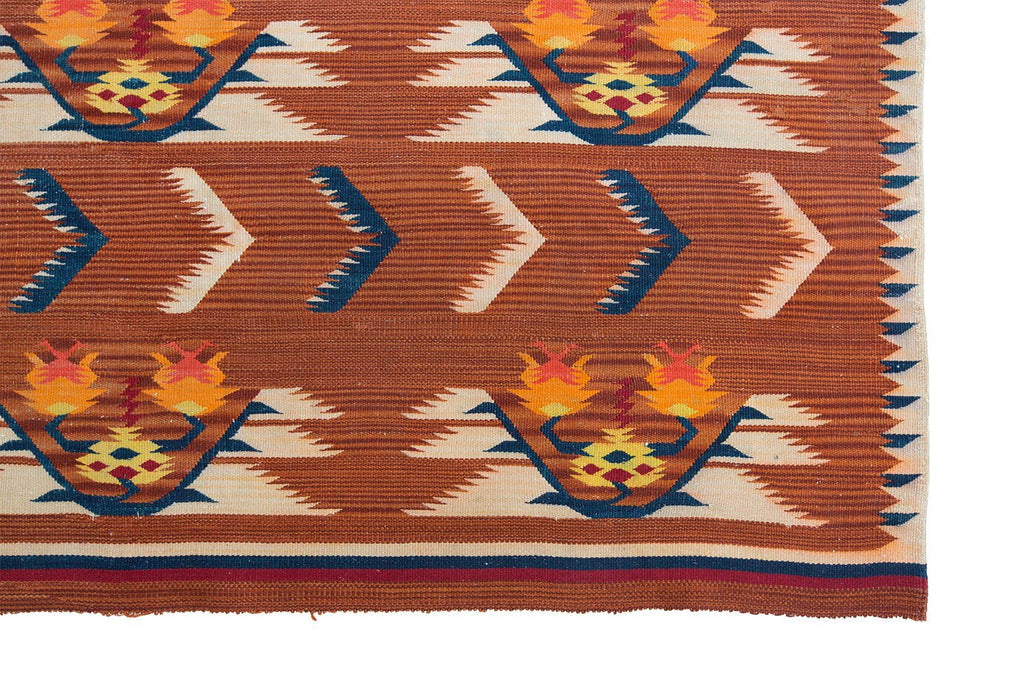 Rare Macedonian Folk Kilim - SHARKTOOTH Antique and Vintage Textiles