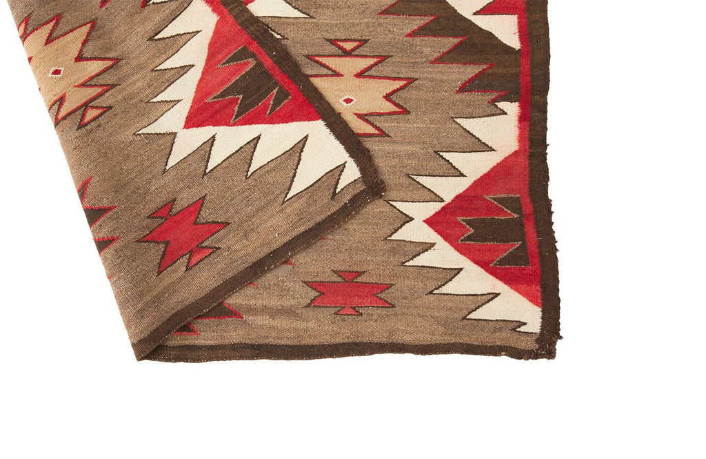 Red Mesa Navajo 3’10” x 7’3” - SHARKTOOTH Antique and Vintage Textiles