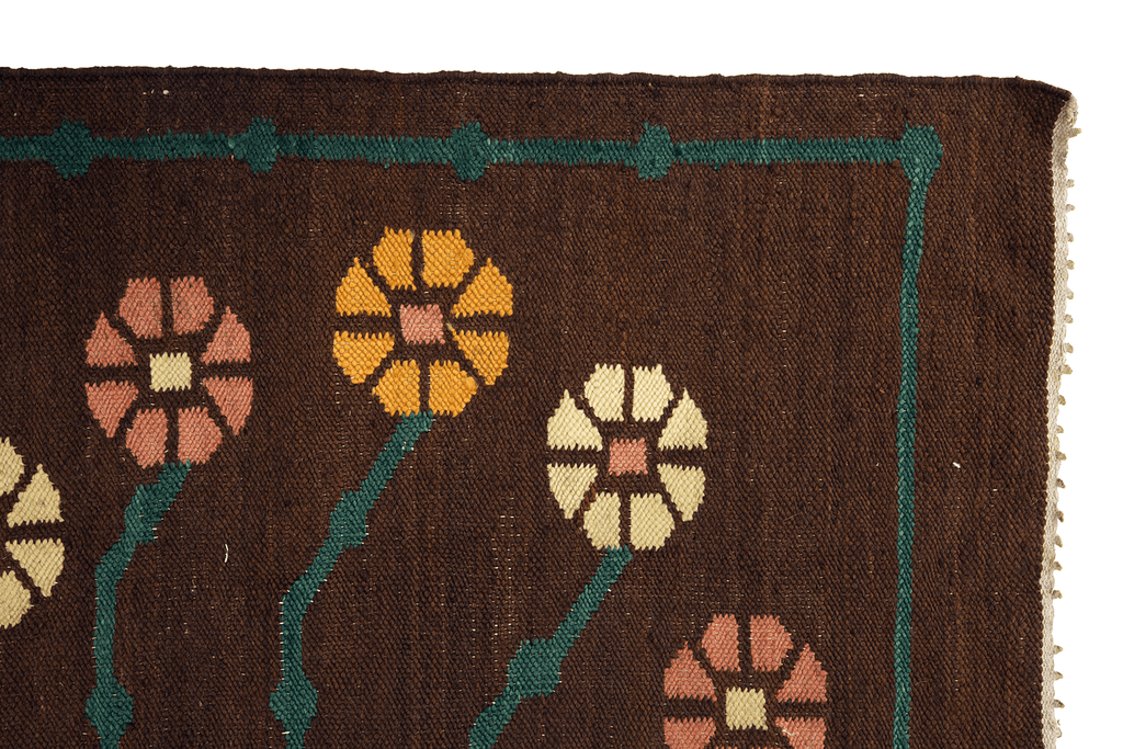 Scandinavian Flower Mat - SHARKTOOTH Antique and Vintage Textiles