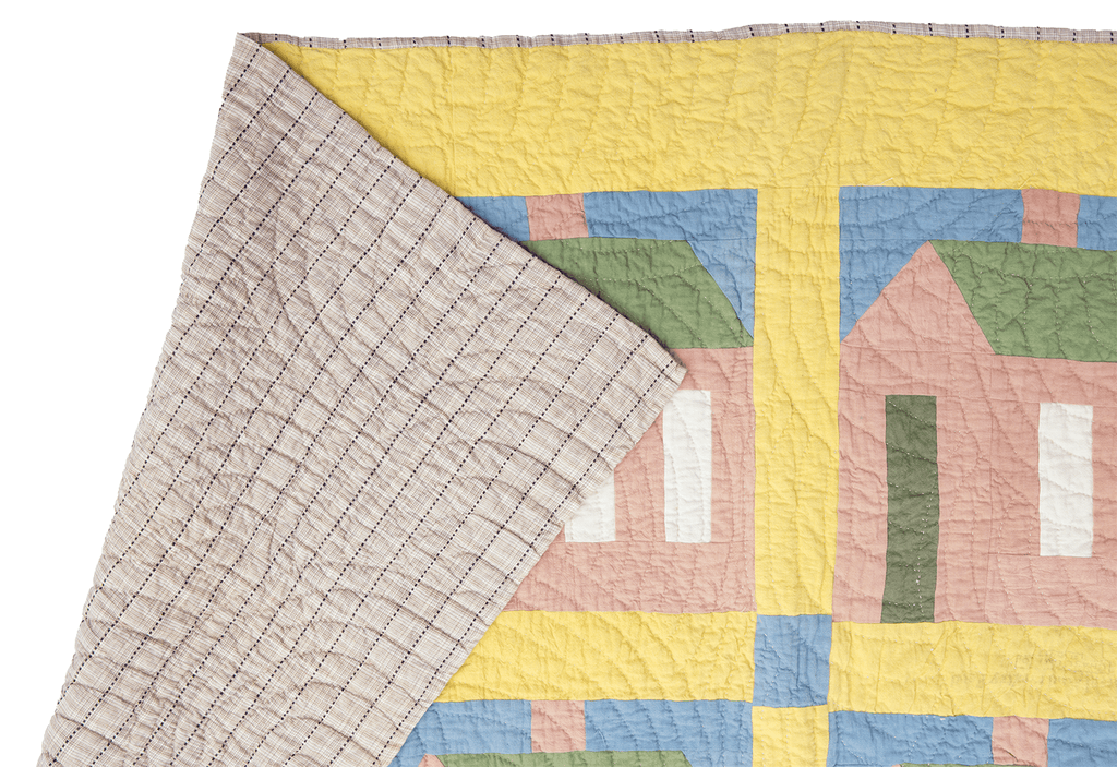 Schoolhouse Quilt - SHARKTOOTH Antique and Vintage Textiles