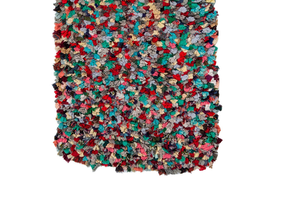 Scrap Rag Runner 2'5" x 8'9" - SHARKTOOTH Antique and Vintage Textiles