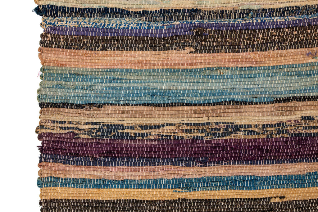 Shaker Rag Rug 1'6" x 2'10" - SHARKTOOTH Antique and Vintage Textiles