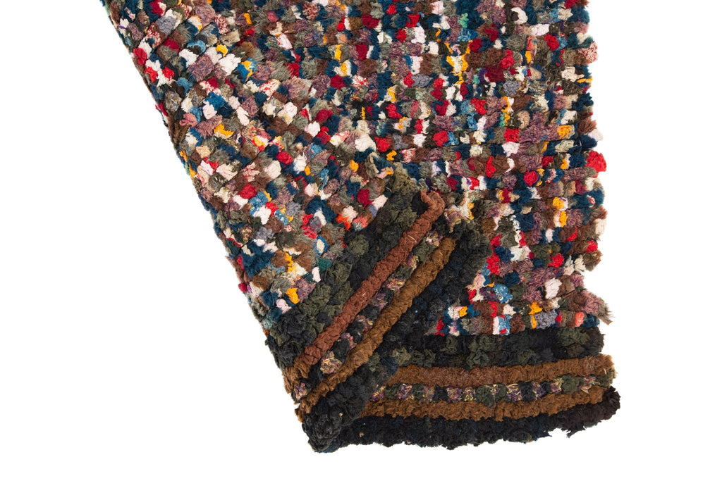 Shirred Shaker Rug 2'1" x 2'9" - SHARKTOOTH Antique and Vintage Textiles