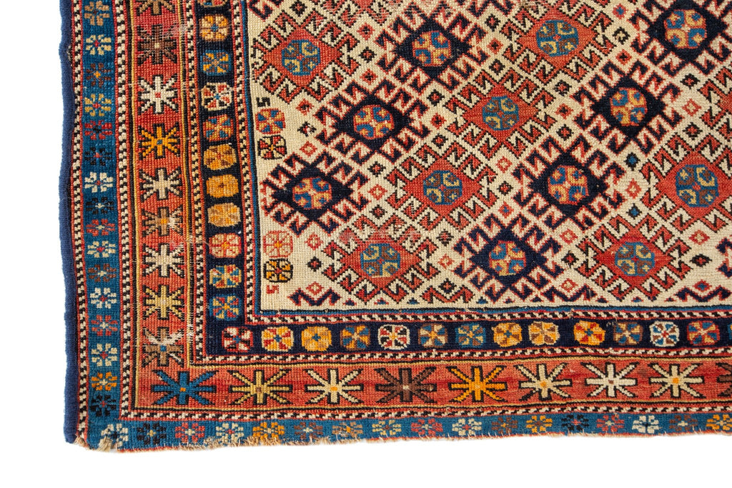 Shirvan Prayer 3'9" x 5'4" - SHARKTOOTH Antique and Vintage Textiles