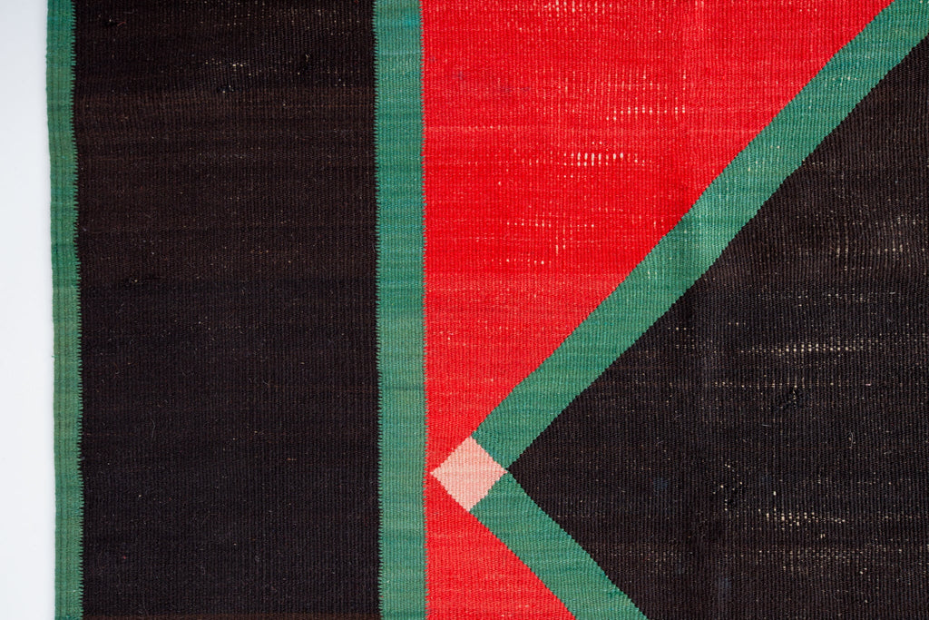 Southwestern Flatweave 6'1" x 6'3" - SHARKTOOTH Antique and Vintage Textiles