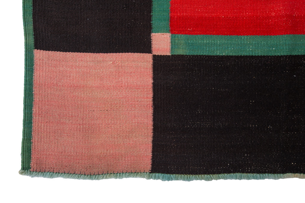 Southwestern Flatweave 6'1" x 6'3" - SHARKTOOTH Antique and Vintage Textiles