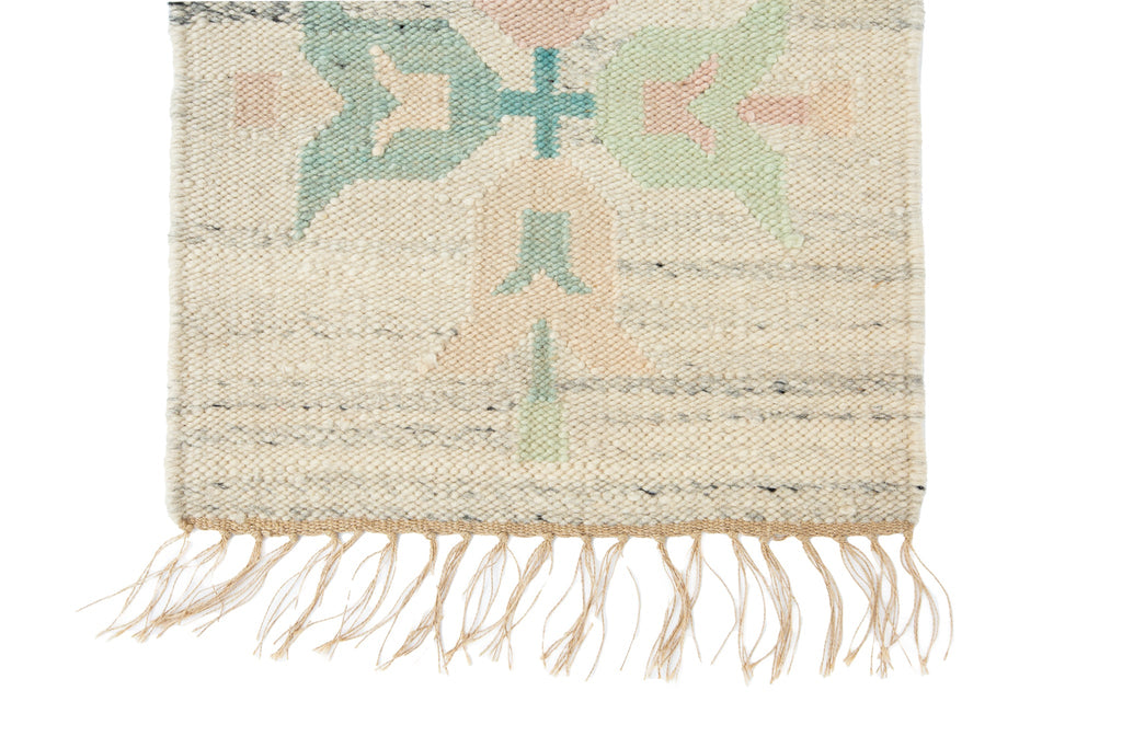 Swedish Mat 1'4" x 1'4" - SHARKTOOTH Antique and Vintage Textiles