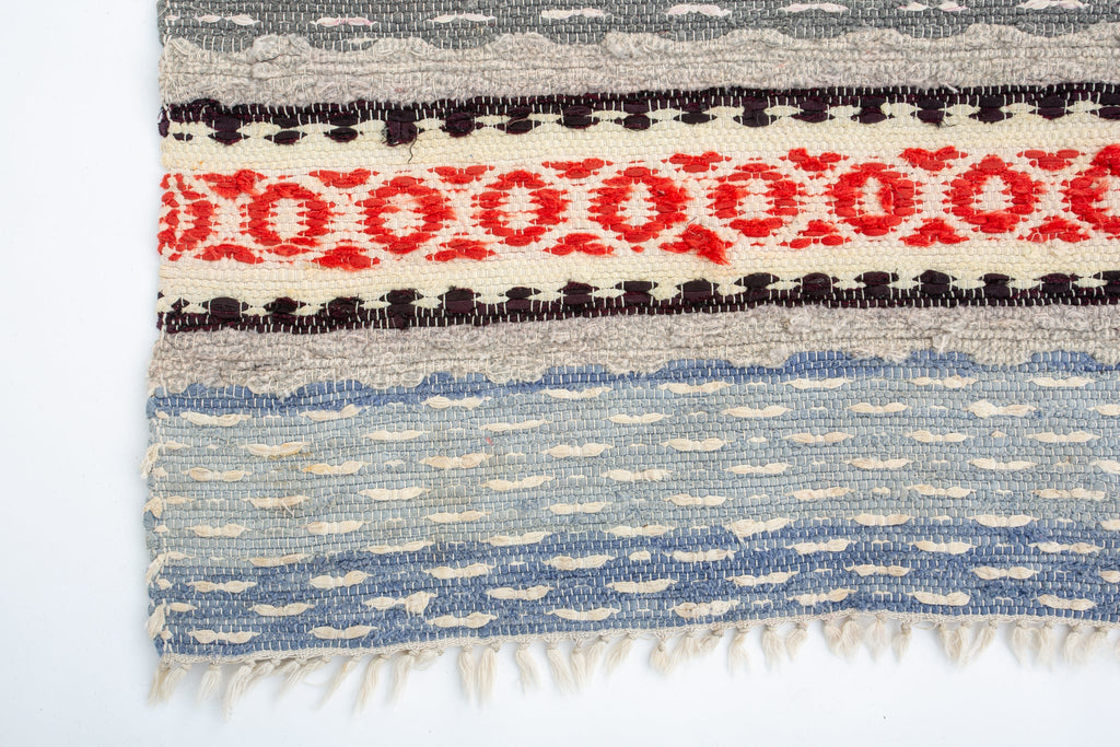 Swedish Rag 2'3" x 8' - SHARKTOOTH Antique and Vintage Textiles