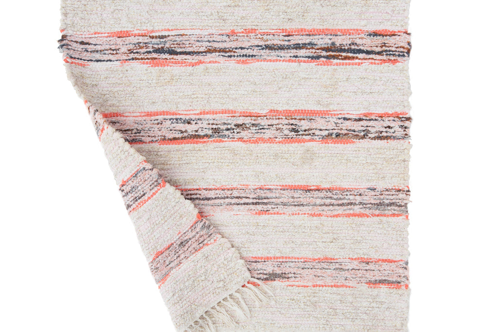 Swedish Rag Mat 2'2" x 4'9" - SHARKTOOTH Antique and Vintage Textiles