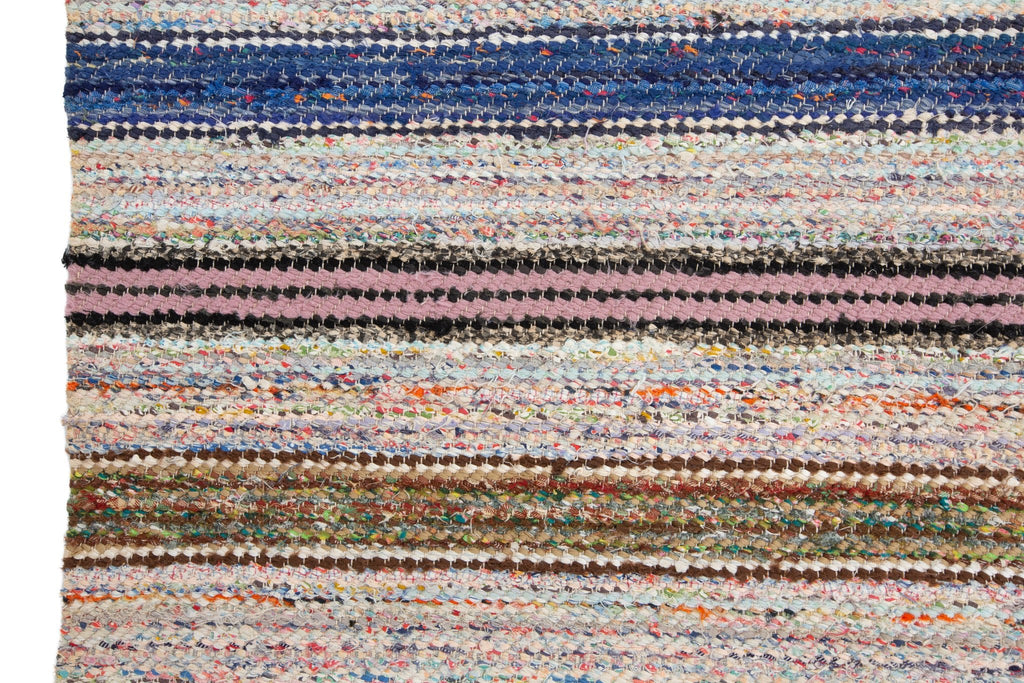 Swedish Rag Rug 1'11" x 4'7" - SHARKTOOTH Antique and Vintage Textiles