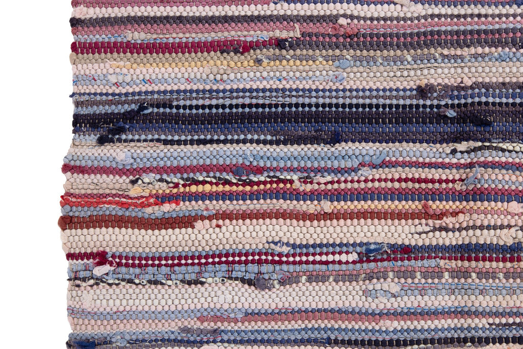 Swedish Rag Rug 1'7" x 5'6" - SHARKTOOTH Antique and Vintage Textiles