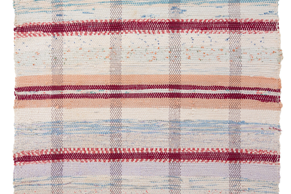 Swedish Rag Rug 1'8" x 2'10" - SHARKTOOTH Antique and Vintage Textiles