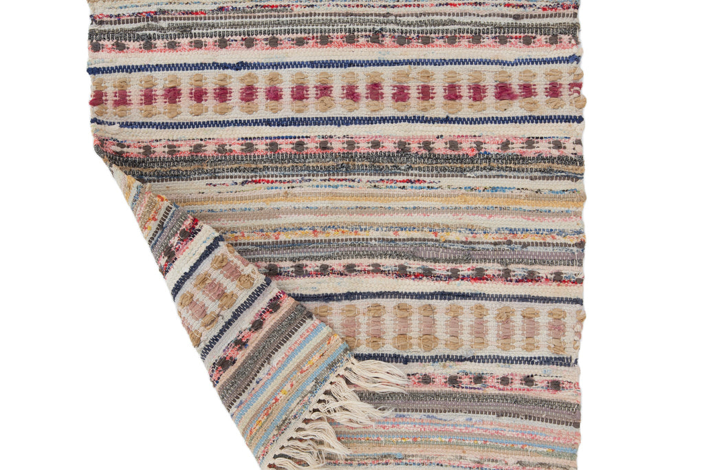 Swedish Rag Rug 1'9" x 3'7" - SHARKTOOTH Antique and Vintage Textiles