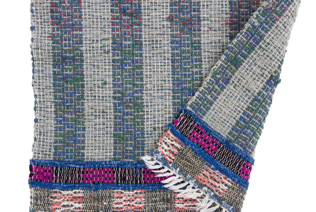 Swedish Rag Rug 2'2" x 2'1" - SHARKTOOTH Antique and Vintage Textiles