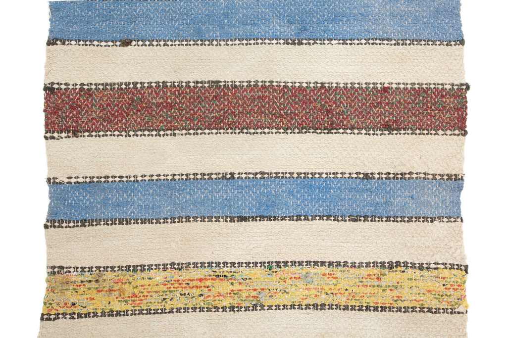 Swedish Rag Rug 3'3" x 6'9" - SHARKTOOTH Antique and Vintage Textiles