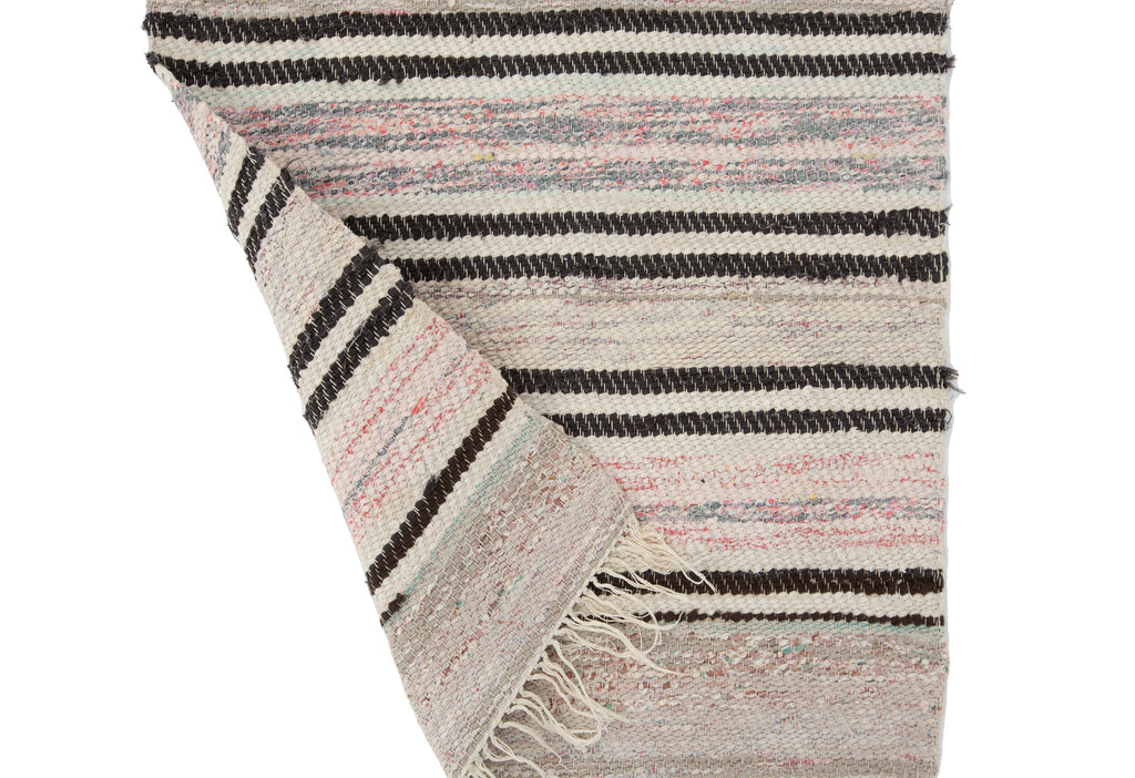 Swedish Rag Runner 2'1" x 6'7" - SHARKTOOTH Antique and Vintage Textiles