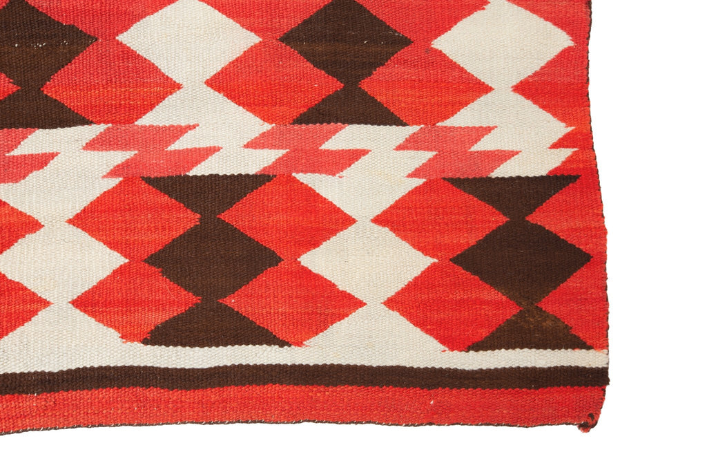 Transitional Navajo 3'4" x 4'10" - SHARKTOOTH Antique and Vintage Textiles