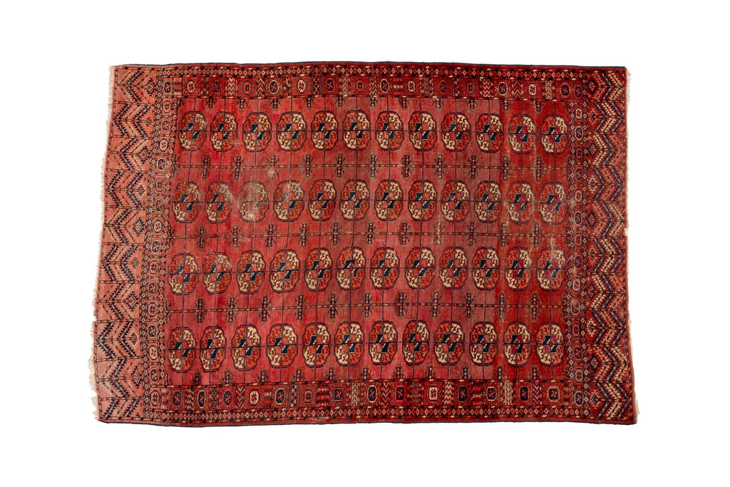 Turkomen Tekke 6' x 8' - SHARKTOOTH Antique and Vintage Textiles