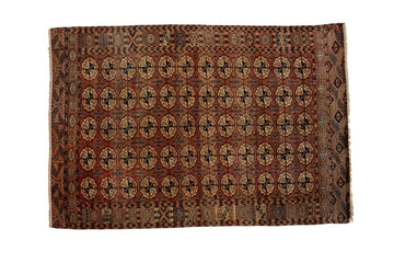 Turkomen Tekke 6'5" x 8'10" - SHARKTOOTH Antique and Vintage Textiles