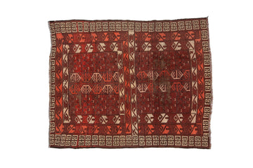 Turkomen Yomoud 3'10" x 5' - SHARKTOOTH Antique and Vintage Textiles