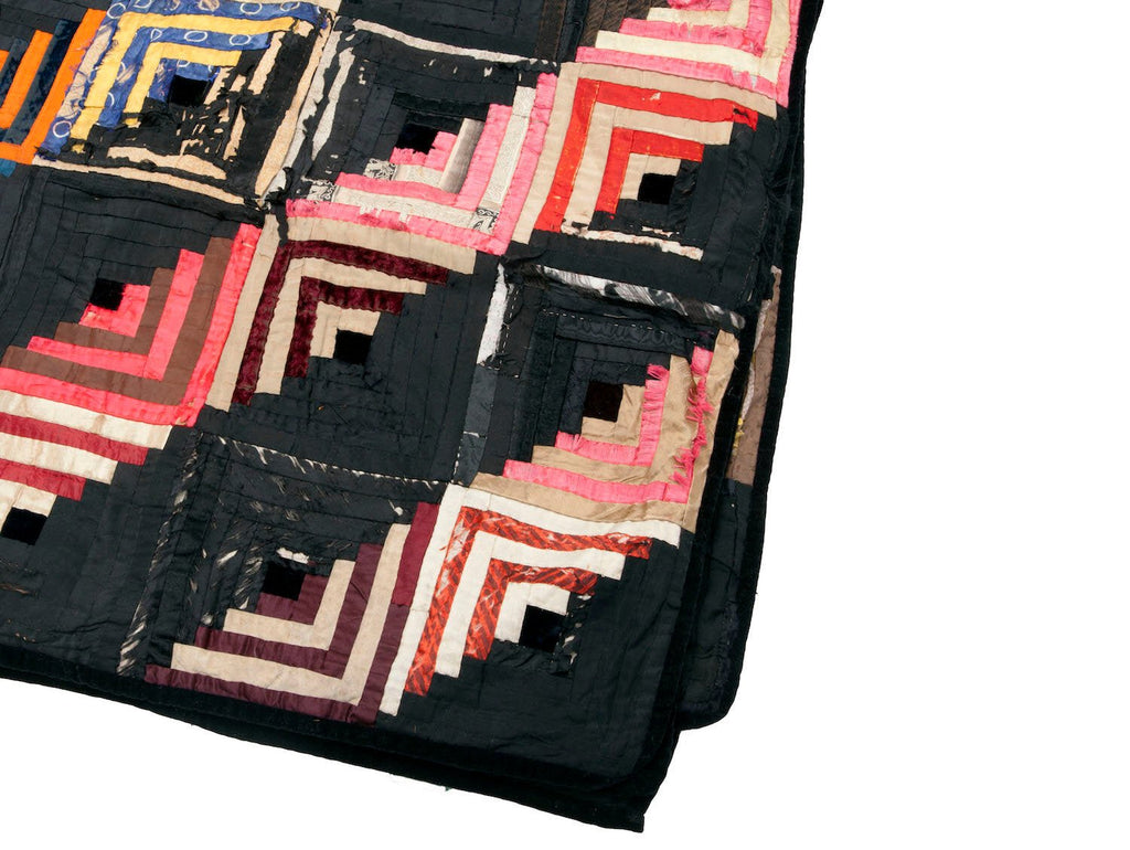 Victorian Barn Raising Quilt - SHARKTOOTH Antique and Vintage Textiles